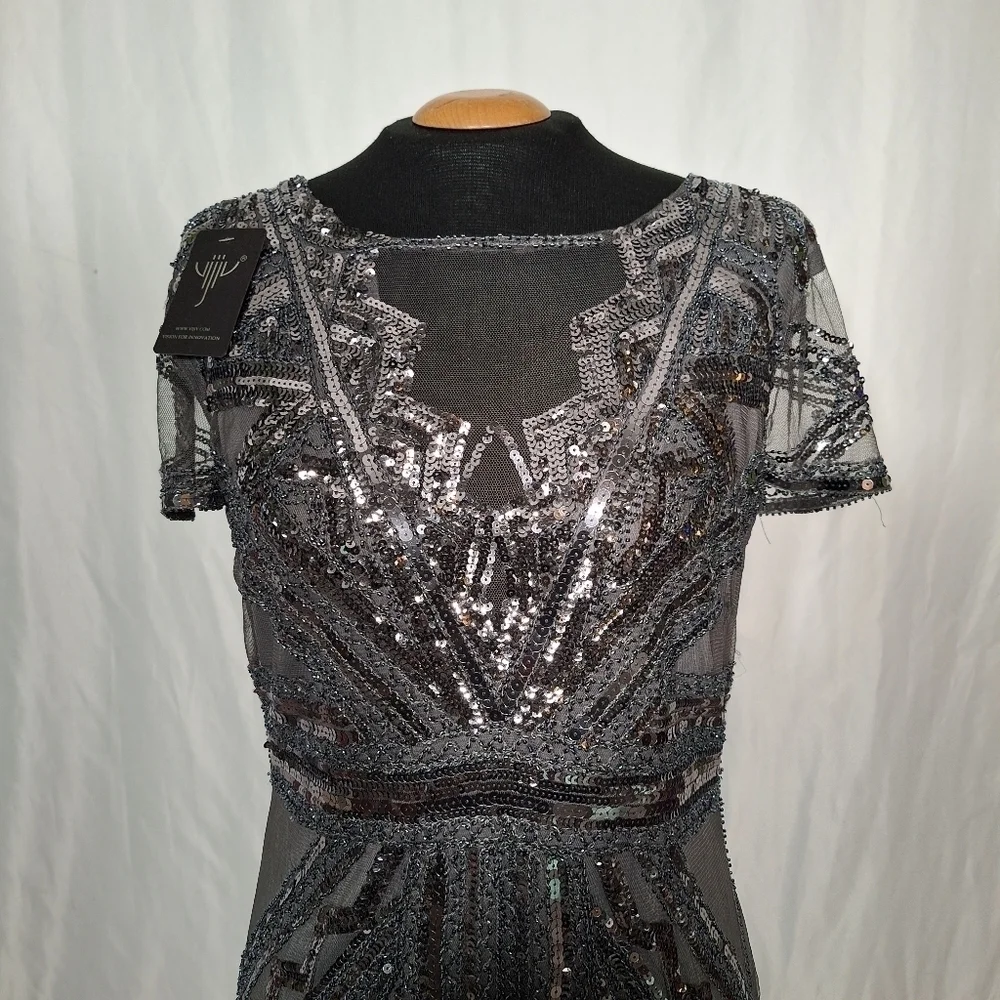 NWT. Vision For Innovation Beaded Dress -szL